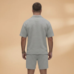 Set with Half-Zip and Quilted Texture