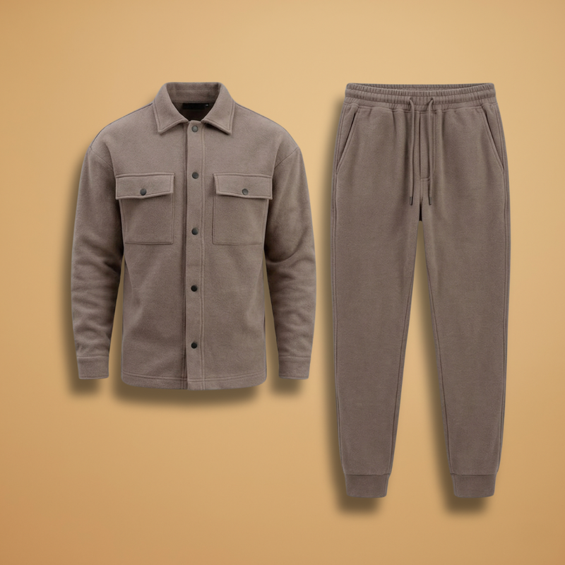Set with Long-Sleeved Shirt & Trousers