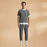 Set with Round-Neck and Jogging Pants