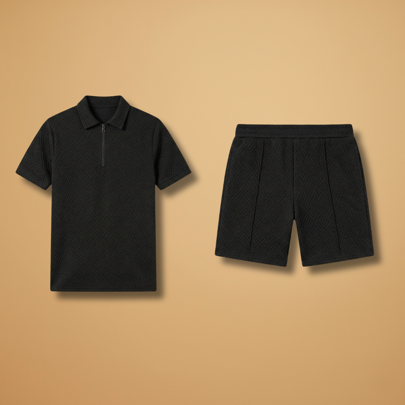 Set with Zipper Polo & Shorts