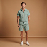 Set with Zip-Up Top and Elastic Waist Trousers