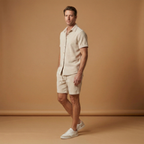 Set with Zip-Up Top and Elastic Waist Trousers