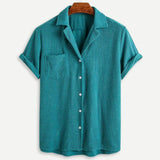Men’s Button Shirt with Textured Pattern