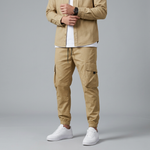 Cargo Jogger Pants with Flap Pockets
