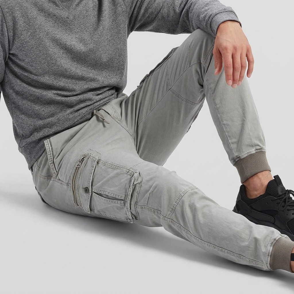 Men’s Cargo Jogger Pants with Utility Pockets