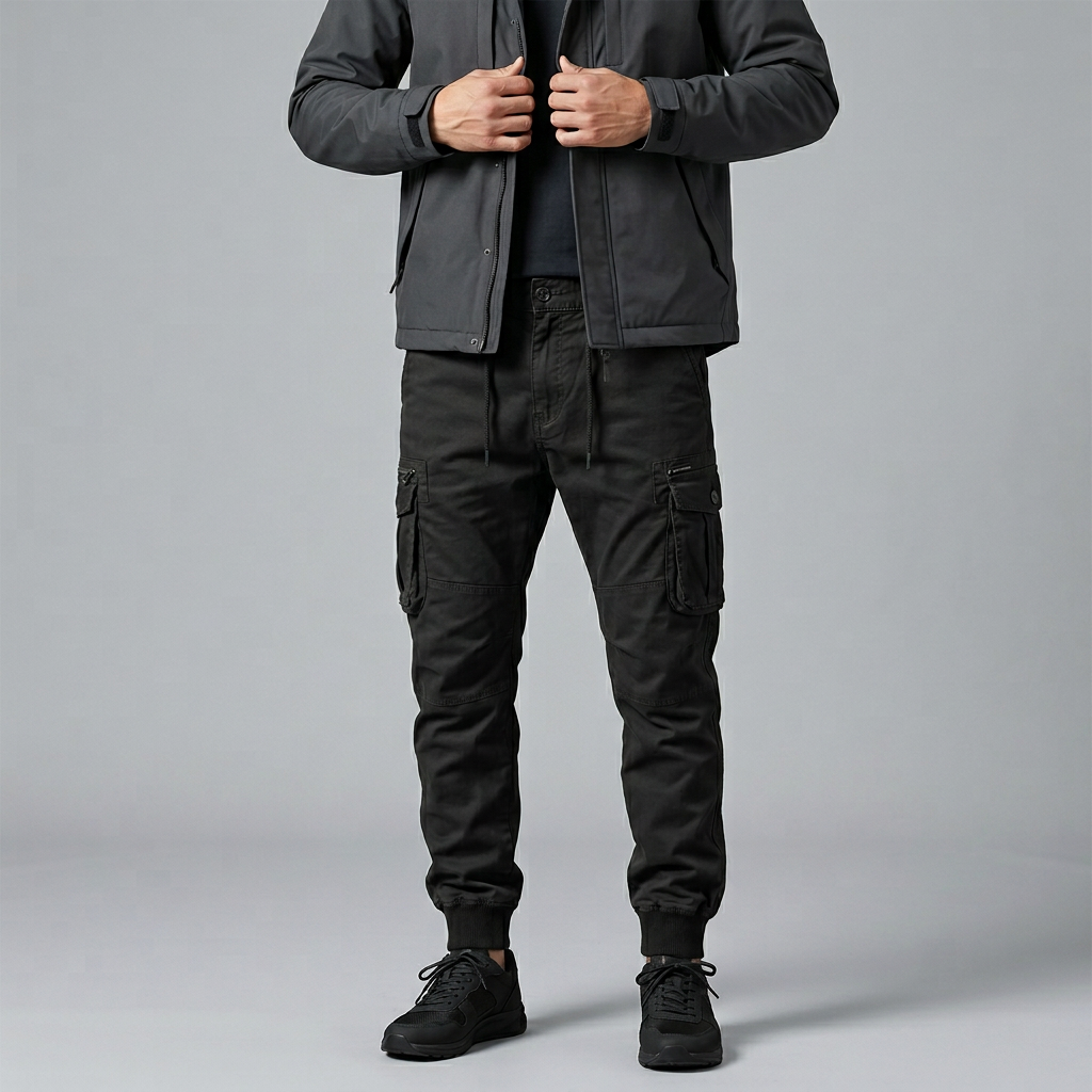 Men’s Cargo Jogger Pants with Utility Pockets