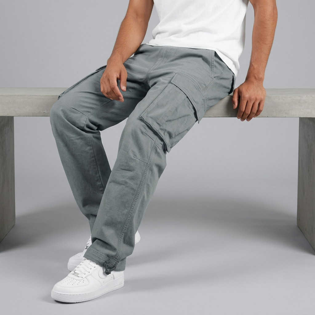 Men’s Cargo Pants with Flap Pockets