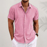 Men's Linen Shirt | Short Sleeve Casual Comfort