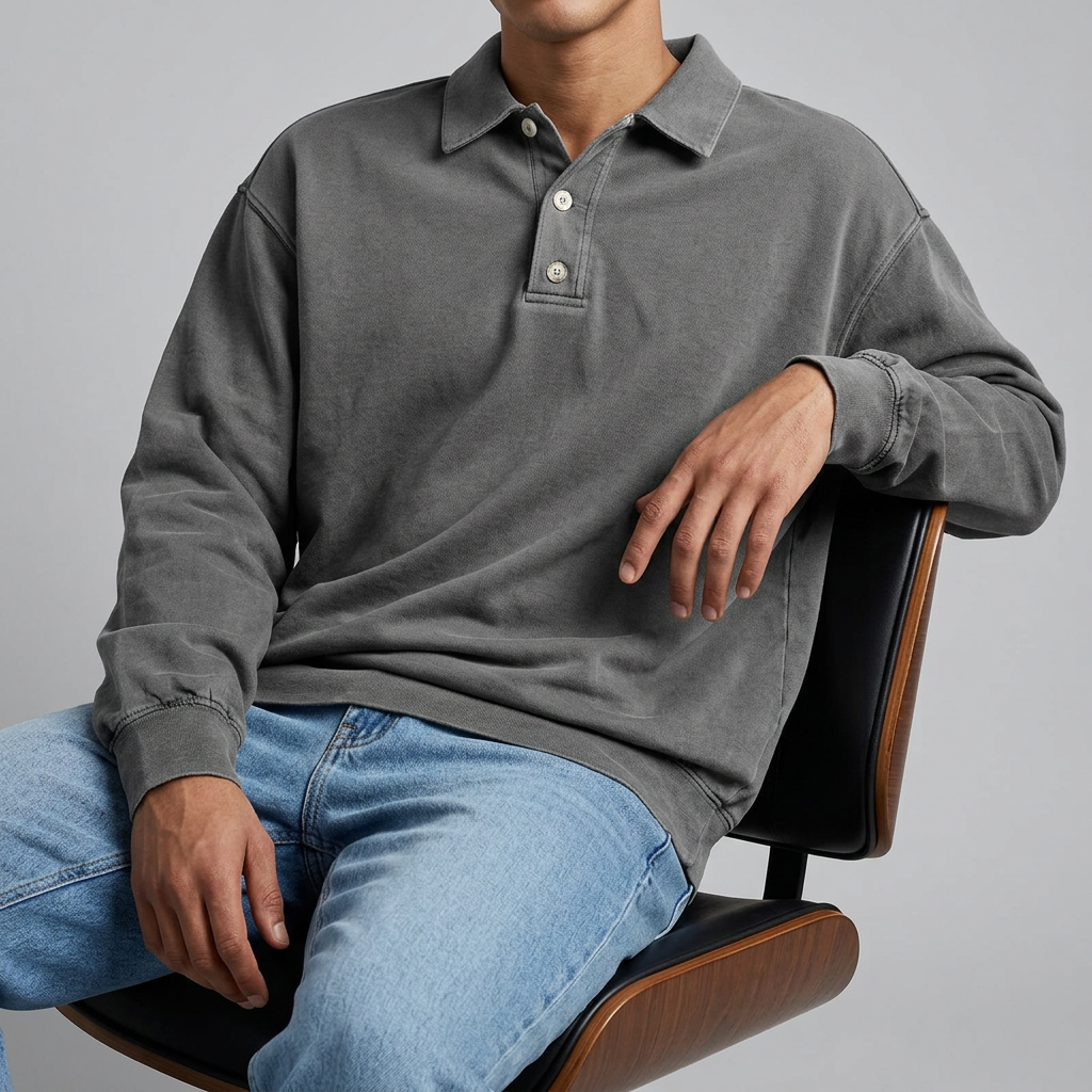 Men’s Long Sleeve Polo Shirt