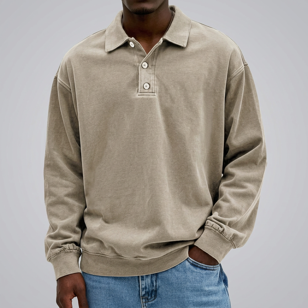 Men’s Long Sleeve Polo Shirt