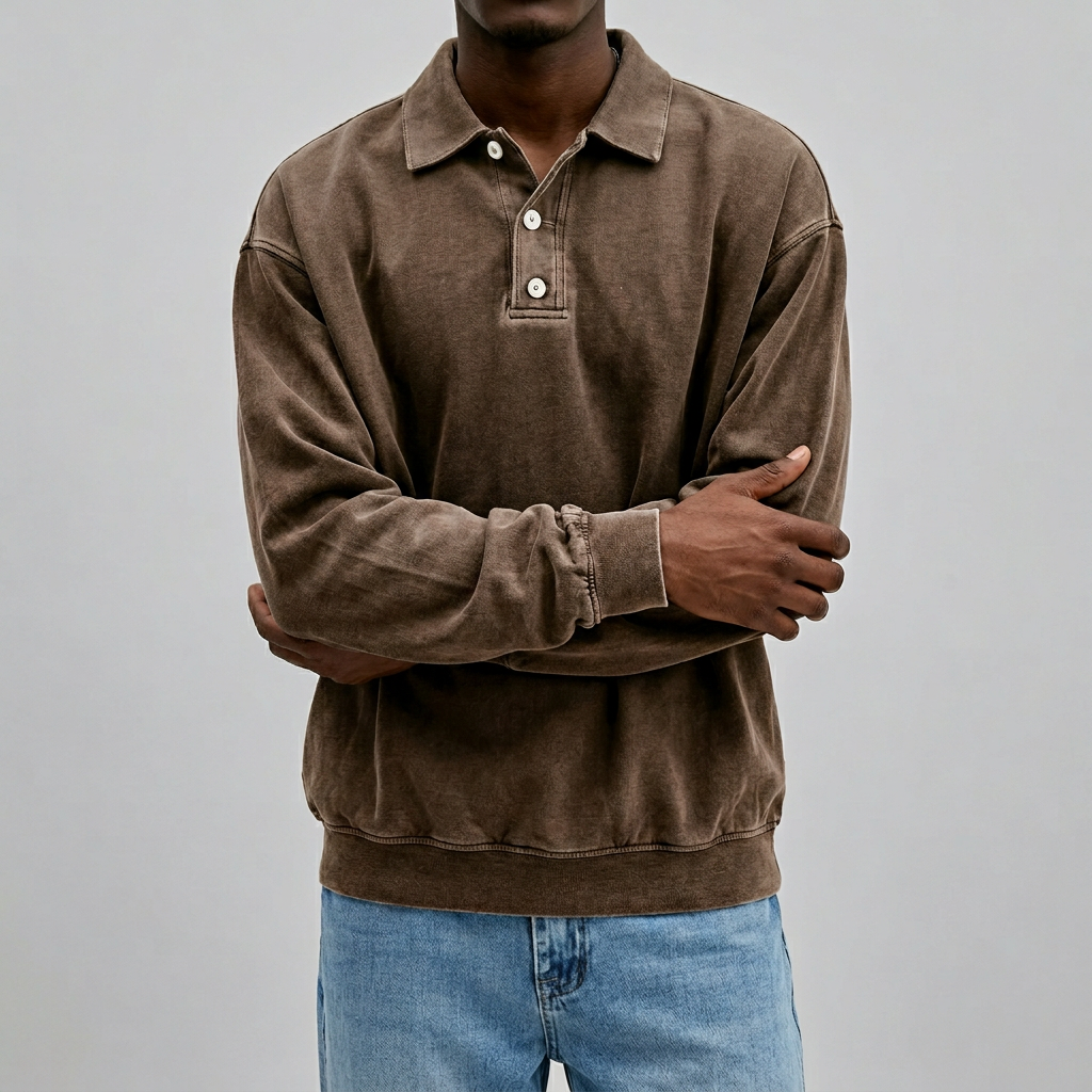 Men’s Long Sleeve Polo Shirt