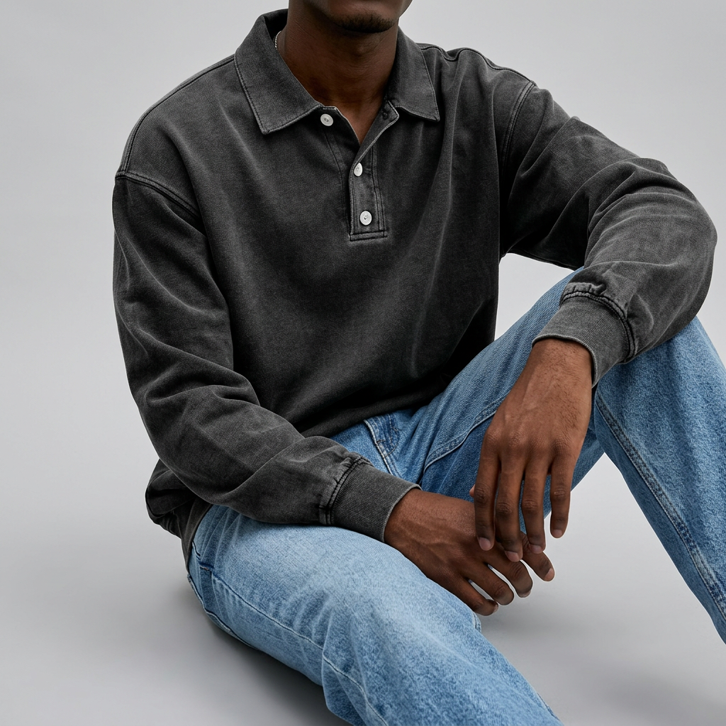 Men’s Long Sleeve Polo Shirt
