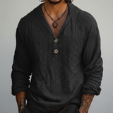 Long Sleeve Popover V-Neck Shirt