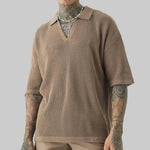 Polo Shirt with Waffle Texture