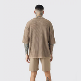 Polo Shirt with Waffle Texture