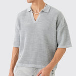 Polo Shirt with Waffle Texture