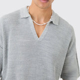 Polo Shirt with Waffle Texture