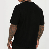 Polo Shirt with Waffle Texture