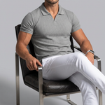 Ribbed Polo Shirt
