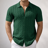 Short Sleeve Knitted Polo Shirt