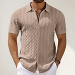 Short Sleeve Knitted Polo Shirt