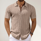 Short Sleeve Knitted Polo Shirt