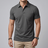 Short Sleeve Polo Shirt with Chest Pocket