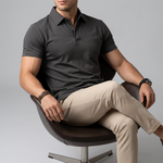 Short Sleeve Polo Shirt with Chest Pocket