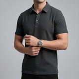 Short Sleeve Textured Polo Shirt