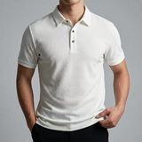 Short Sleeve Textured Polo Shirt
