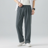Straight-Leg Trousers with Front Seam