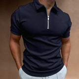 ZIP POLO SHIRT FOR MEN