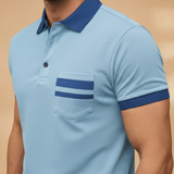 Tommy Polo Shirt with Collar and Chest Pocket