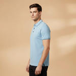Polo Shirt with Contrast Trim and Short Sleeves