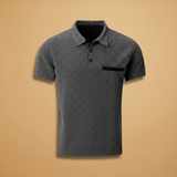 Polo Shirt with Pocket and Tailored Fit
