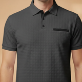 Polo Shirt with Pocket and Tailored Fit