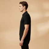 Tommy Polo Shirt with Zipper and Slim Fit Design