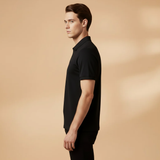 Tommy Polo Shirt with Zipper and Slim Fit Design