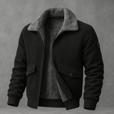 MEN'S JACKET WITH FAUX FUR