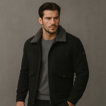 MEN'S JACKET WITH FAUX FUR