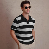 TEXTURED KNIT POLO FOR MEN