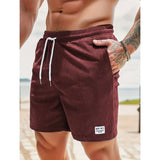 DRAWSTRING SLIM SHORTS FOR MEN