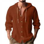 HOODED LONG SLEEVE SHIRT FOR MEN