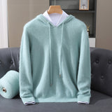 WOOL BLEND HOODIE FOR MEN