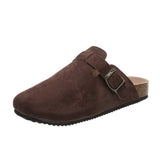 LEATHER FOOTBED SANDALS FOR MEN