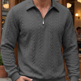 ELEGANT HALF-ZIP POLO FOR MEN