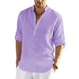 STAND COLLAR SHIRT FOR MEN
