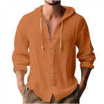 HOODED LONG SLEEVE SHIRT FOR MEN