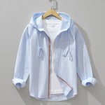 LINEN BLEND HOODIE FOR MEN