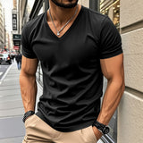 V NECK TEE FOR MEN